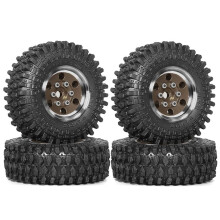 4 Stück 55 mm 1,0 Zoll Metall-Beadlock-Radreifen für 1/18 1/24 RC Crawler Car TRX4M SCX24 Upgrade-Teile Zubehör