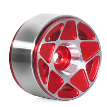 4pcs 1.0inch Metal Beadlock Wheel Hub Wheel Rim for 1/18 1/24 RC Crawler Car TRX4M Upgrade Parts Accessories Red