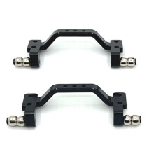 RC Car Upgrade Front & Rear Rod Servo Fixed Kit for WPL 1/16 C64 RC Car Upgrade Parts Black