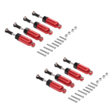 8Pcs Alloy for WPL 1:16 Henglong C-14 C-24 Pickup Crawler Half Truck RC Car Modified Parts,Red