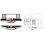 2 Set RC Car Parts: 1 Set Chassis Pull Rods Mount Bracket  & 1 Set Front Rear Bumper Protection Board 1