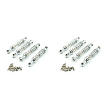 2X Para MN D90 MN-90 MN99S WPL C14 C24 C34 Carro RC 4 Unidades de Metal Amortecedor Amortecedor Peças de Atualização Acessórios, 3