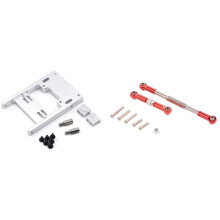 RC Steering Rod Steering Linkage Rod Set for WPL 1608T & Steering Servo Warehouse Upgrade Fixed Mount Bracket