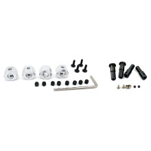 2 Set RC Car Part: 1 Set 5mm to 12mm Metal Combiner Wheel Hub Hex Adapter & 1 Set Front Wheel Hub Hex Adapter