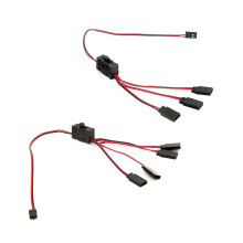 2PCS RC Servo Extension 1 to 4/ 1 to 3 Y Wire Cable LED Light Control Power for JR Futaba RC Model