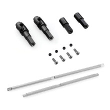 2 Set RC Car Part: 1 Set Metal Front Axle Drive Shaft Rear Axle Shaft & 1 Set Front Rear Axle Shaft