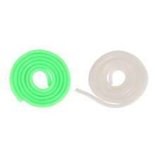 2 Pcs 100CM RC Car Fuel Gasoline Hose Silicone Hose for 1/10 1/18 Truck Track Accessories Green & White