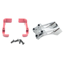 RC Car Battery Baffle Mount Base for 144001 1/14 4WD Red & Metal Tail Fixed Parts Tail Wing Firmware Fittings Set