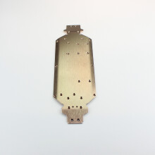 for 124019 124018 1/12 Metal Chassis Body Frame Board & Bottom Protection Bottom Side Guard Assembly