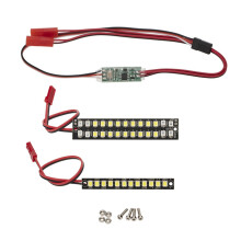 70mm 58mm Waterproof Front Rear Bumper Led Light Bar for 1/10 MAXX RC Car & Rear Tail Pulley Kit for 1/8 HPI