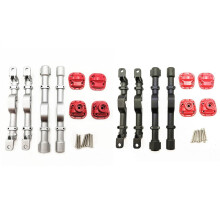 2Set Front and Rear Bridge Axle Housing Case for MN D90 D91 MN99 MN99S 1/12 RC Car Upgrade Parts,Silver & Black