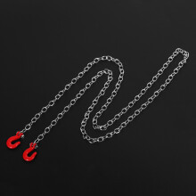 1 Pcs 1:10 RC Crawler Accessories Tow Chain & 1 Pcs 1/10 RC Car Crawler Steel Tow Rope with Hooks