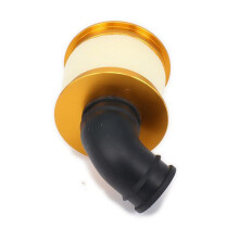 Air Filter Sponge Open Alloy Aluminum 04104 for 1/10 RC Hobby Model Nitro Car,Gold & for 1/5 Baja Air Filter Foam