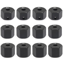 8Pcs 12MM Wheel Hex Hub Thickness for 1/10 RC Crawler Axial SCX10 Traxxax Trx4 MST RC Car Part,9mm & 10mm