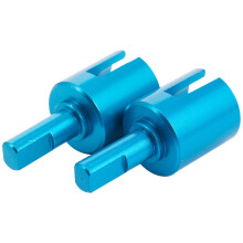 2 Set RC Car Part: 1 Set Gearbox Cup Joint Shaft & 1 Pcs TT-02 Main Transmission Propeller Central Drive Shaft