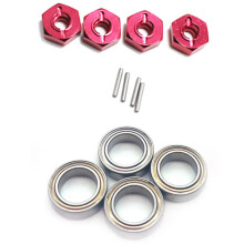 Metal Combiner,Red with 144001-1297 Bearing for 144001 1/14 4WD RC Car Parts