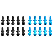 20Pcs M3 Metal Hex Screws for TT01 TT02 Sakura D5 1/10 RC Drift Car Parts, 10 Pcs & 10Pcs Black