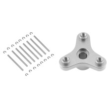 2 Set RC Car Part: 1 Pcs Metal Slipper Clutch Eliminator & 1 Set Suspension Pins 44mm with E-Clips