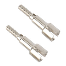 2 Set for HBX 16889 16889A 16890 16890A SG RC Car Parts, Front + Rear Drive Shaft & Metal Rear Drive Shaft Dogbone