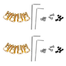 Adaptador Hexagonal de Cubo de Rueda Combinador de LatóN de 8 Piezas de 5Mm una 12Mm para WPL B14 B16 B24 B36 C14 C24 MN D90 D91 RC Coche Repuestos