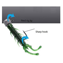 20Pcs Ned Rig Jig Finesse Mushroom Jig Heads for Soft Plastic Bait for Ned Rig Technique Lead Mushroom Jig A
