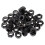 100Pcs Sturdy Skateboard Longboard Trucks Wheels Replacement Axle Nuts Hardware Black Skateboard Trucks Axle Nuts 2