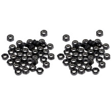100Pcs Sturdy Skateboard Longboard Trucks Wheels Replacement Axle Nuts Hardware Black Skateboard Trucks Axle Nuts