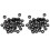100Pcs Sturdy Skateboard Longboard Trucks Wheels Replacement Axle Nuts Hardware Black Skateboard Trucks Axle Nuts 1