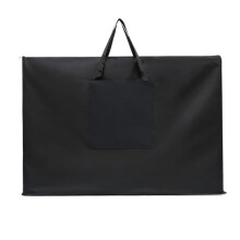 Large Waterproof Art Portfolio Bag A1 Size Black Oxford Fabric Artist Carrying Case with Handles