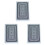 3X Multiplayer Game Card  Box Packed Waterproof Texas Playing Cards Plastic Poker Magic Tricks Tool,Black 1