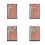 4X Multiplayer Game Card  Box Packed Waterproof Texas Playing Cards Plastic Durable Poker Magic Tricks Tool,Red 1