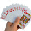 4X Multiplayer Game Card  Box Packed Waterproof Texas Playing Cards Plastic Durable Poker Magic Tricks Tool,Red 5