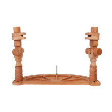 Embroidery Stand with 360 Rotation Wooden Cross Stitch Frame for 11 Inch Hoop and Thread Organizer