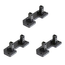 3X Carbon Fiber Servo Mount Axle  Servo Fixed Bracket for Axial SCX10 SCX10 II 90046 1/10 RC Crawler Car Upgrade Parts