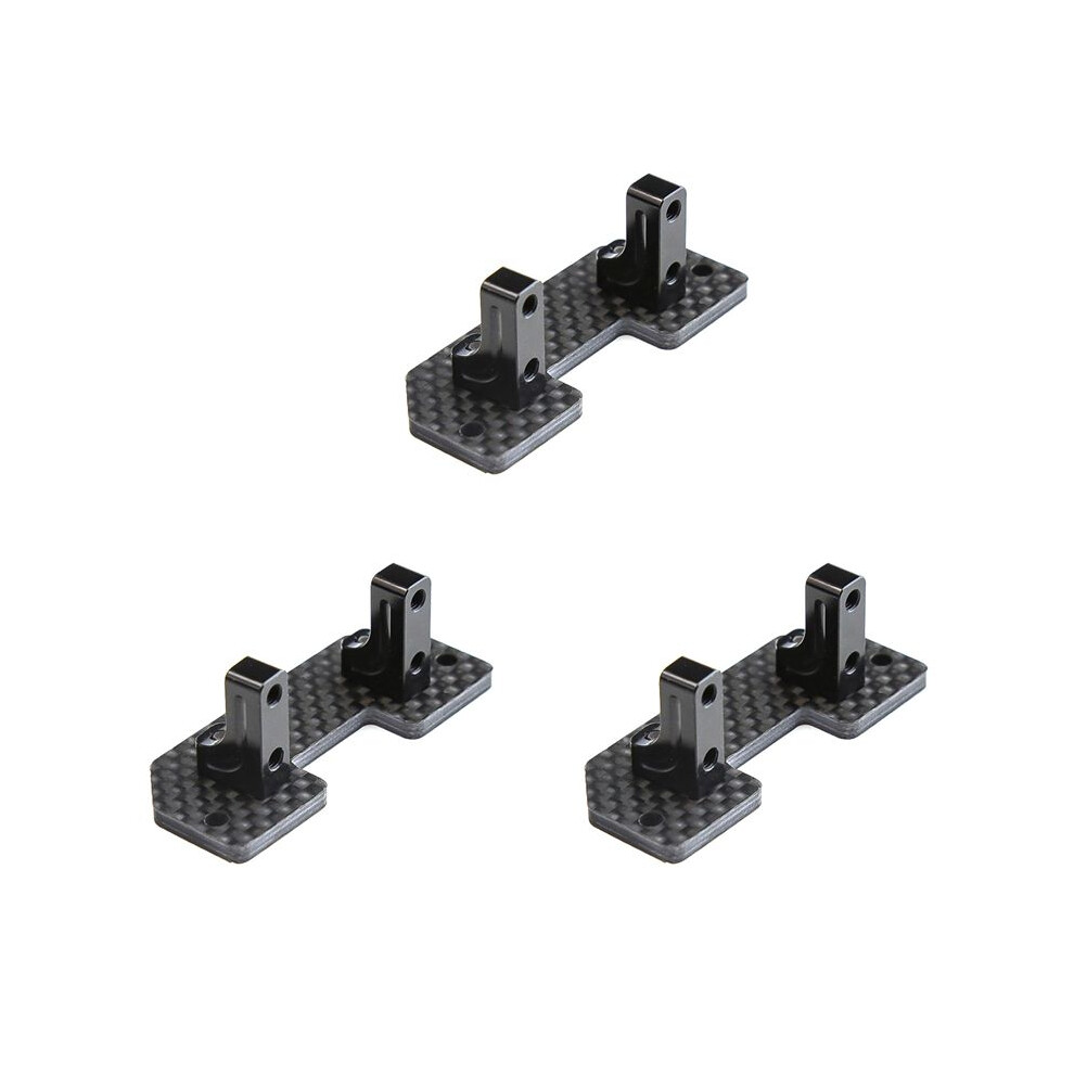 3X Carbon Fiber Servo Mount Axle Servo Fixed Bracket For Axial Scx10 Scx10 Ii 90046 1/10 Rc Crawler Car Upgrade Parts 4714029294949
