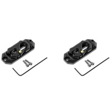 2X Herramienta de RecuperacióN de Gancho de Cabrestante de Metal con Placa de Montaje de Control de Cabrestante Adecuada para Coche Trepador Axail
