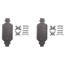 2X Podwozie z WłóKna WęGlowego Kod Ramienia Amortyzatora dla 144001 144002 144010 LC Racing EMB-T 1/14 CzęśCi do Ulepszeń SamochodóW Zdalnie