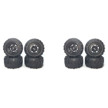 8Pcs Large Tire Widening Tyre Wheel for 144001 124016 124018 124019 12428 HBX 16889 16890 RC Car Upgrade Parts