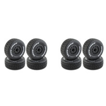 8 Uds 112Mm 1/10 NeumáTicos de CamióN de Recorrido Corto Rueda con HexáGono de 12Mm para Coche Slash Arrma SENTON VKAR 10SC HPI RC