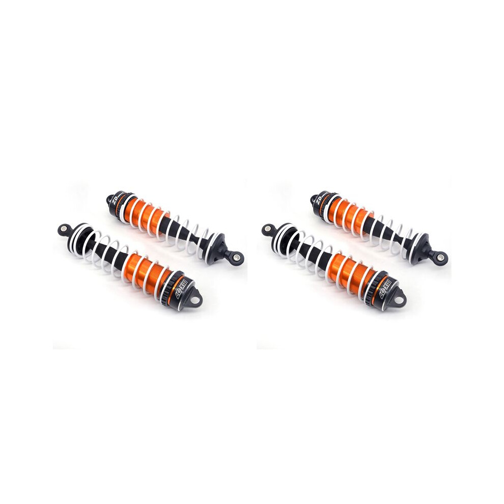 Mx-07 4Pcs Damper 8701 For Zd Racing Mx-07 Mx07 Mx 07 1/7 Rc Car Spare Parts Accessories Orange/Black 4713729363405