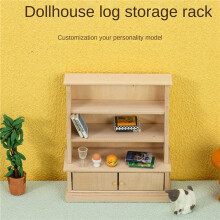 2X 1:12 Dollhouse Miniature Bookcase Locker Cabinet Shelf Rack Furniture Model Decor Bookcase Storage Cabinet Rack