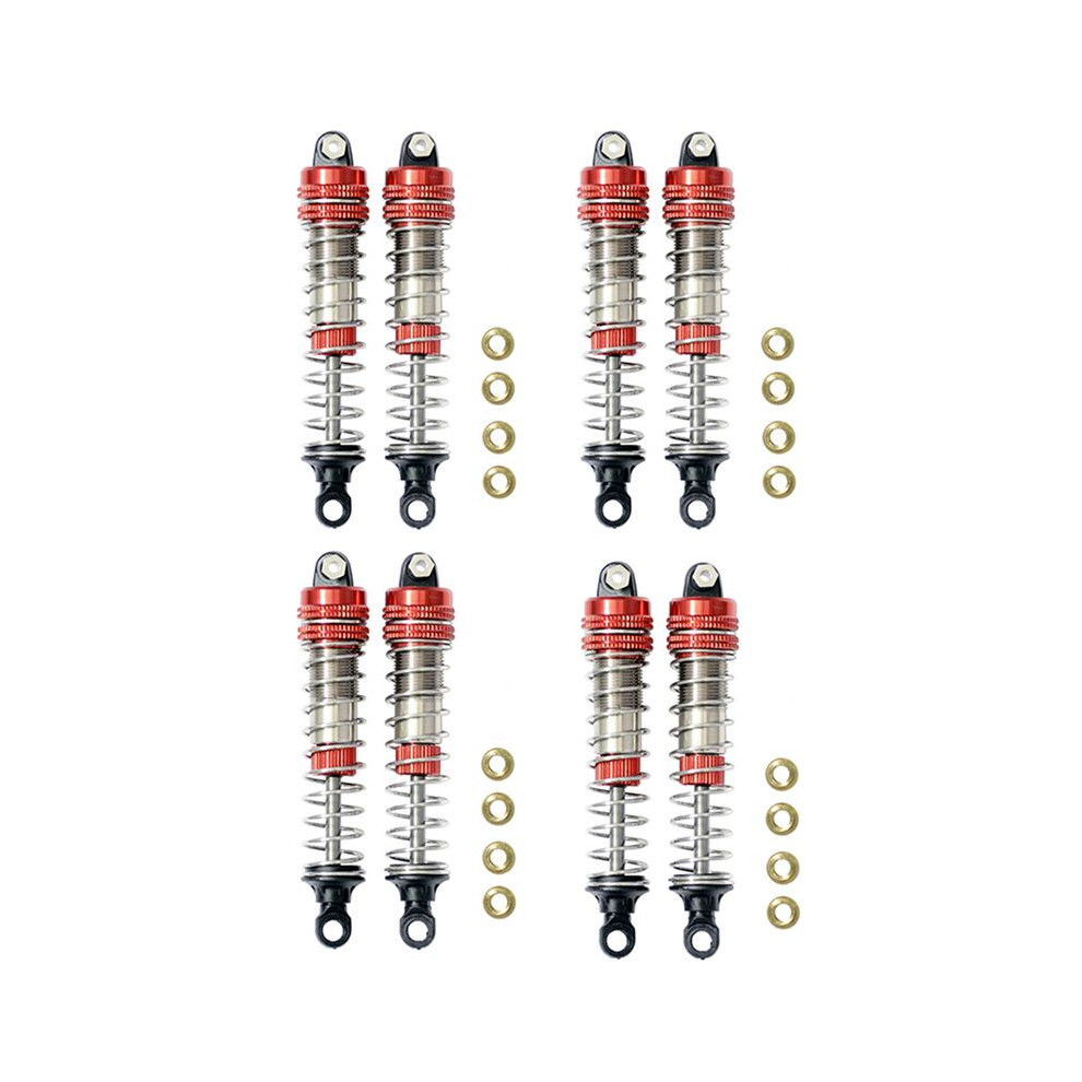 8Pcs Front Rear Fit For Xlh 9115 S911 9116 S916 9125 1/10 1/12 Rc Car Upgrade Accessories, Red 6032564952895