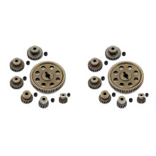 2X 11184 Pignon Principal de Moteur de Diff en MéTal 64T pour 1/10 Voiture TéLéCommande HSP Himoto Amax Redcat DéPasser 94111 PièCes