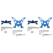 4 PeçAs Torre de Choque Frontal e Traseira de Metal para Tmiya Tt-02B Tt02B 1/10 Rc AcessóRios PeçAs de AtualizaçãO de Carro