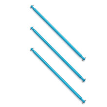 3X 04003 Metall Mitten Antriebs Welle Dogbone 170Mm für HSP 1:10 Upgrade Parts Truck BRONTOSAURUS 94111 94107 94170,Blau