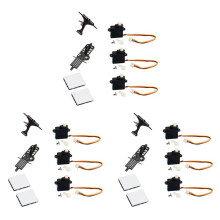 3 Conjunto XK K110 Upgrade K110S Servo Main Frame e Servo Plate para XK K110 K110S RC HelicóPtero Upgrade Parts