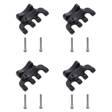 4X Base di Montaggio del Collegamento Superiore del Traliccio 'Asse Posteriore nel Metallo per Axial SCX24 90081 C10 1/24 RC Crawler Car Upgrade