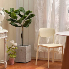 2X 1/6 Dollhouse Accessories Bjd Ob11 Miniature Dollhouse Furniture Model Dining Chair Creamy Apricot