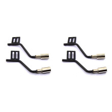 4x Metal Simulation Exhaust Pipe Gas Vent for Trx4 Bronco SCX10 RC Crawler Car Upgrade Parts