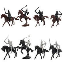 156 Pcs Medieval Cavalry War Horse Soldier Model Roman Soldier Ancient Medieval  Model Action Figures Toys